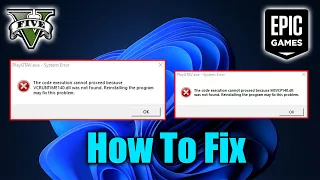 How to Fix GTA 5 error VCRUNTIME140.dll or MSVCP140.dll 100% FIX