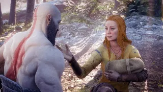 Kratos meets his wife and baby Atreus Scene - God Of War Ragnarok [4K 60FPS HDR]