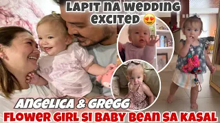 Angelica Panganiban at Gregg Homan Wedding Day malapit na ready na ang VENUE | Baby Bean flowerGirl