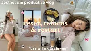 how to save a half wasted day! *GET MOTIVATED* 🐰🤍 aesthetic vlog & productive day in my life