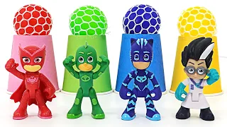 PJ Masks! Transform into a magic ball! Rescue the tiny dinosaurs! | DuDuPopTOY