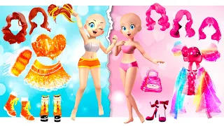 Disney Princess Peach, Daisy & Rosalina Dress Up Challenge | Style wow