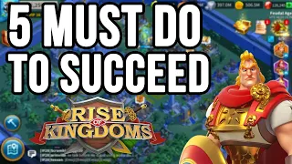 Can Free to Play Survive | 5 Tips to Succeed in #RoK | Rise of kingdoms