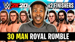 WWE 2K20 30 Man Royal Rumble, But Everyone Has 2 Finishers!