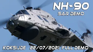NH90 4K UHD  NH-90  Caiman  SAR Demo Koksijde 22/07/2021.Airshow 2021