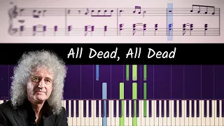 How to play All Dead, All Dead by Queen - ACCURATE Piano Tutorial