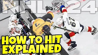 HOW TO HIT IN NHL 24 (Skill Stick and Total Control) - BIG CHANGES