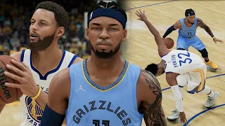 NBA 2K22 MyCAREER - First Battle vs Curry! Curry Drops 30! Local News Interview!