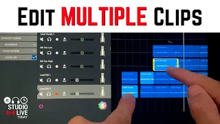 How to select MULTIPLE CLIPS in GarageBand iOS