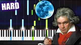 Beethoven - Moonlight Sonata - HARD Piano Tutorial by PlutaX