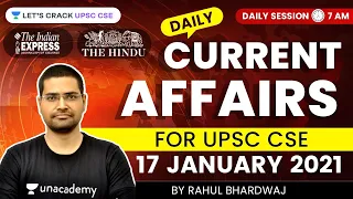 Daily Current Affairs/News Analysis | 17-January-2021 | Crack UPSC CSE 2021 | Rahul Bhardwaj