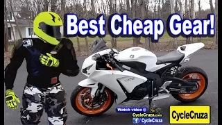 Good CHEAP Motorcycle Gear Recommendations  | MotoVlog