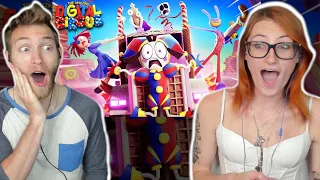 THAT SURPRISED US!!! Reacting to "The Amazing Digital Circus Ep.2 Candy Carrier Chaos" with Kirby!