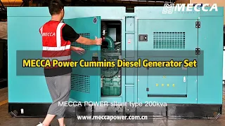 MECCA POWER 200KVA silent Cummins diesel generator set