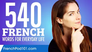 540 French Words for Everyday Life - Basic Vocabulary #27
