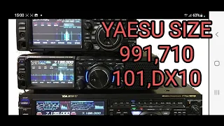 YAESU - SIZE COMPARISON