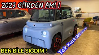 16 YAŞINDA KULLANILABİLEN ELEKTRİKLİ ARABA 2023 CİTROEN AMİ ! | 8 HP 75 KM MENZİL CAM TAVANLI !