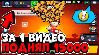 ПОДНЯЛ 15000 КУБКОВ ЗА ЭТО ВИДЕО! САМОЕ БЫСТРОЕ ПРОХОЖДЕНИЕ БРАВЛ СТАРС / СПИДРАН 50К