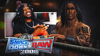WWE Smackdown vs Raw 2008 (24/7 Mode #1) - CREATION OF "THE PROTOTYPE"! My First Match Was... CRAZY!