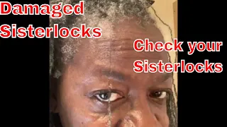 Check for Damaged #Sisterlocks Repair 550 #HairForTheJourney #Sisterlocks #Microlocs
