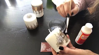 Henna candles at home