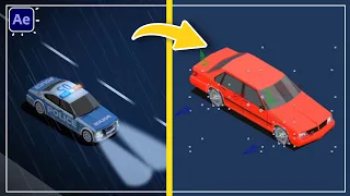 2D Cinematic Action Car Scene Animation in After Effects Tutorials