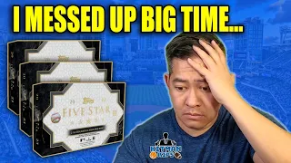 I MESSED UP BIG TIME - 2023 Topps Five Star Hobby Box $225 per Box