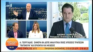 Τηλεφωνική παρέμβαση Άδωνι Γεωργιάδη στον Γιώργο Παπαδάκη στον ΑΝΤ1 01/11/2019