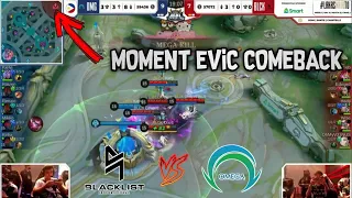 Moment Evic Comeback MPL PH Blacklist vs Omega - Mobile Legends