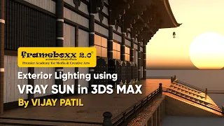 Exterior Lighting using Vray sun and sky in 3DS Max