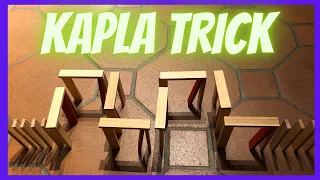 Kapla Domino Trick der ZickZack Faller tutorial /AKH