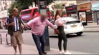 GIRL STANDS ON LONDON STREET FOR 1 HOUR!