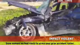 Accident grav cu șașe răniți