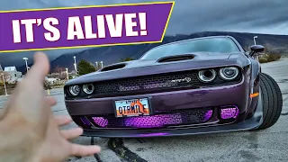 I TURNED MY HELLCAT INTO KITT FROM KNIGHT RIDER: HOW TO ADD LED LIGHTS TO THE GRILL OF A CHALLENGER?
