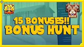 BIG Bonus Hunt with 15 BONUSES!!