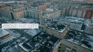 above the city. | Северодвинск с высоты птичьего полёта!