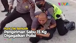 Detik-detik Kurir Sabu 15 Kilogram Kena Ciduk Polisi