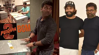 #Pushpa2TheRuleTeaser BGM | DSP Composing Music For Puhspa 2 | Allu Arjun | Sukumar | FT