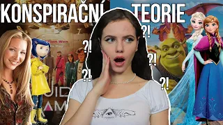 KONSPIRAČNÍ TEORIE | Squid game, Coraline, Přátelé, Frozen, Shrek, Šmoulové | Just Justýna