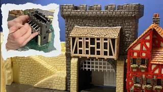 DIY Miniature  Scratch Build Castle Gate  Undercrag Ep. 8 Part One