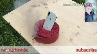 Iphone X और हज़ार  पटाखे  || EXPERIMENT iPhone X vs 1000 Firecrackers||