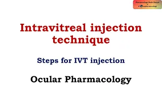 How To Give - Intravitreal Injection Technique Video (Study With Me)