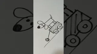 como desenhar um cachorro simples fácil e rapido