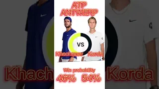 Tennis ATP Antwerp Khachanov vs Korda #Shorts
