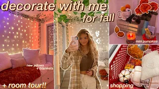 DECORATE WITH ME: fall room MAKEOVER & TOUR 2021!!