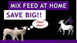 HUGE FEED SAVINGS! Small Scale Feed Mixing at Home!