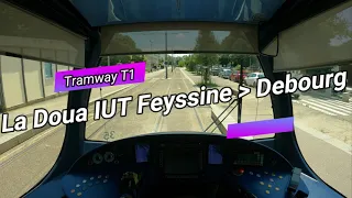 [POV] Cab-Ride 4K // Tramway T1 de Lyon vers Debourg.