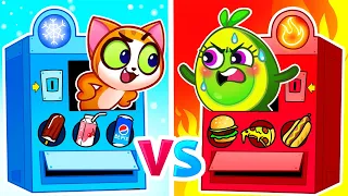 Hot and Cold Vending Machine Challenge | Play Vending Machine Toys | Nursery Rhymes by Toony Friends