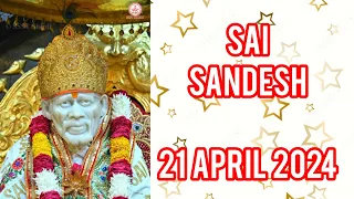 SAI SANDESH || 21 APRIL 2024