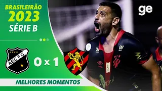 ABC 0 X 1 SPORT | MELHORES MOMENTOS | 28ª RODADA BRASILEIRÃO SÉRIE B 2023 | ge.globo